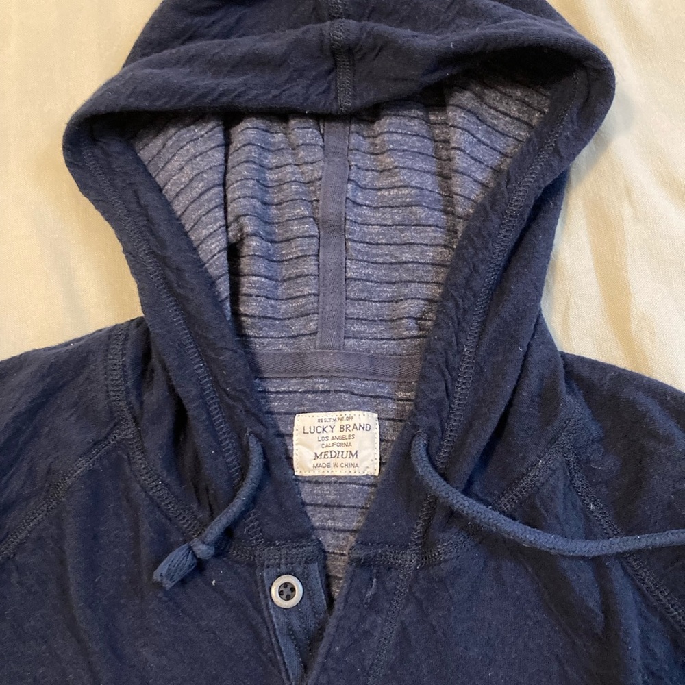 Lucky Brand button 3 button Hoodie